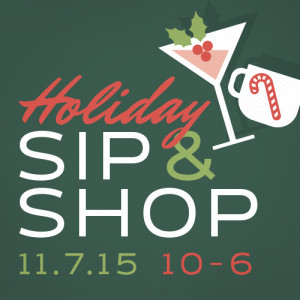 holiday sip and shop